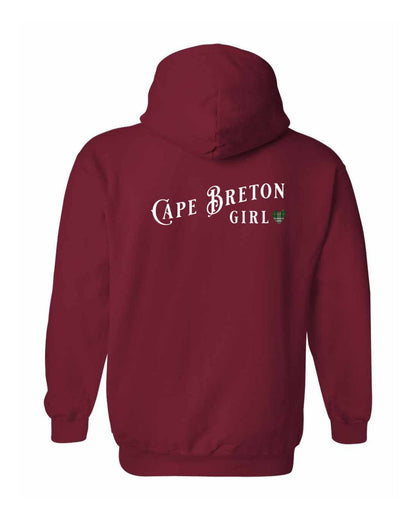 Cape Breton Girl Tartan Left Chest and Back Pullover Hoodie