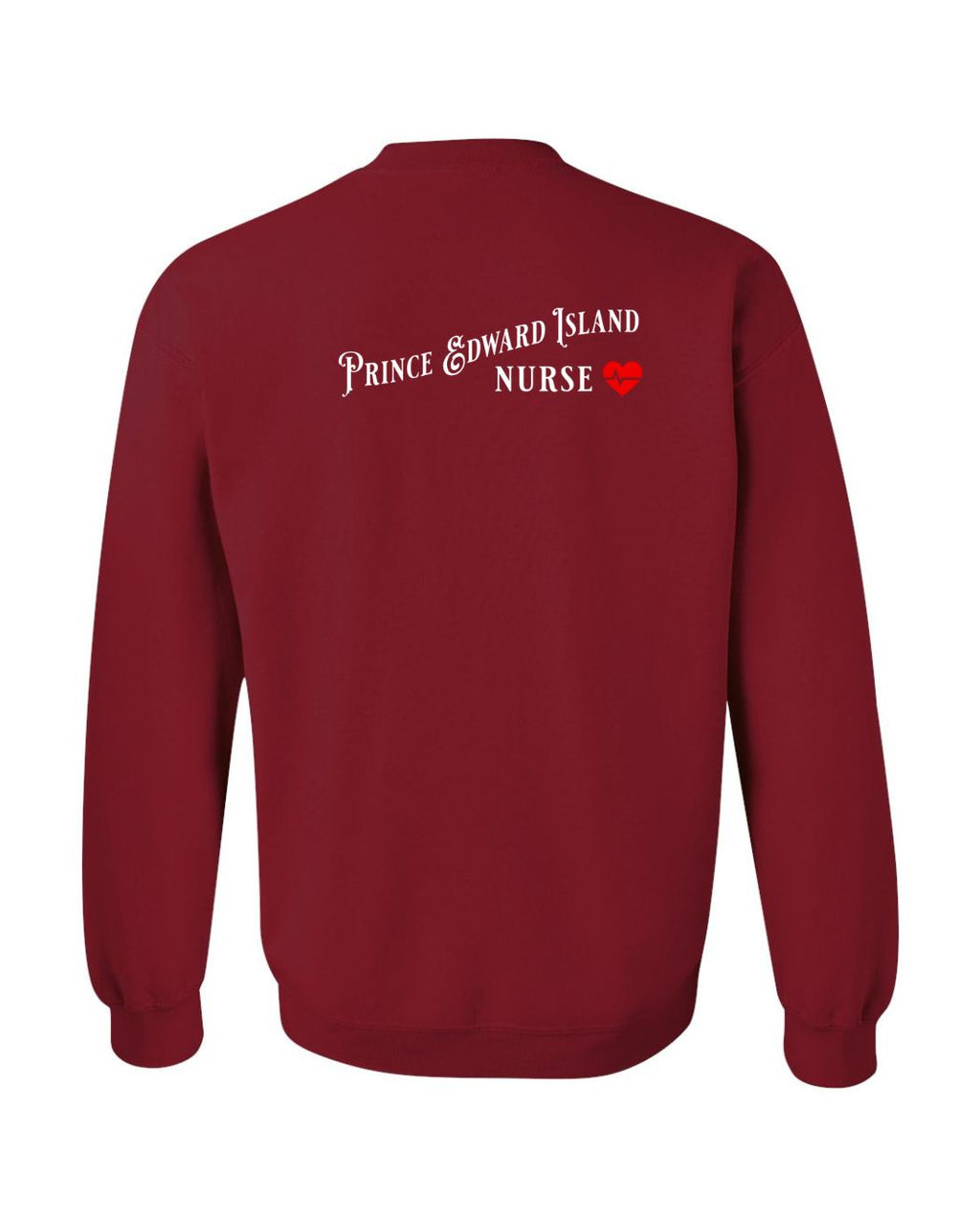 PEI Nurse Left Chest and Back Crewneck Sweatshirt - Unisex