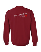PEI Nurse Left Chest and Back Crewneck Sweatshirt - Unisex