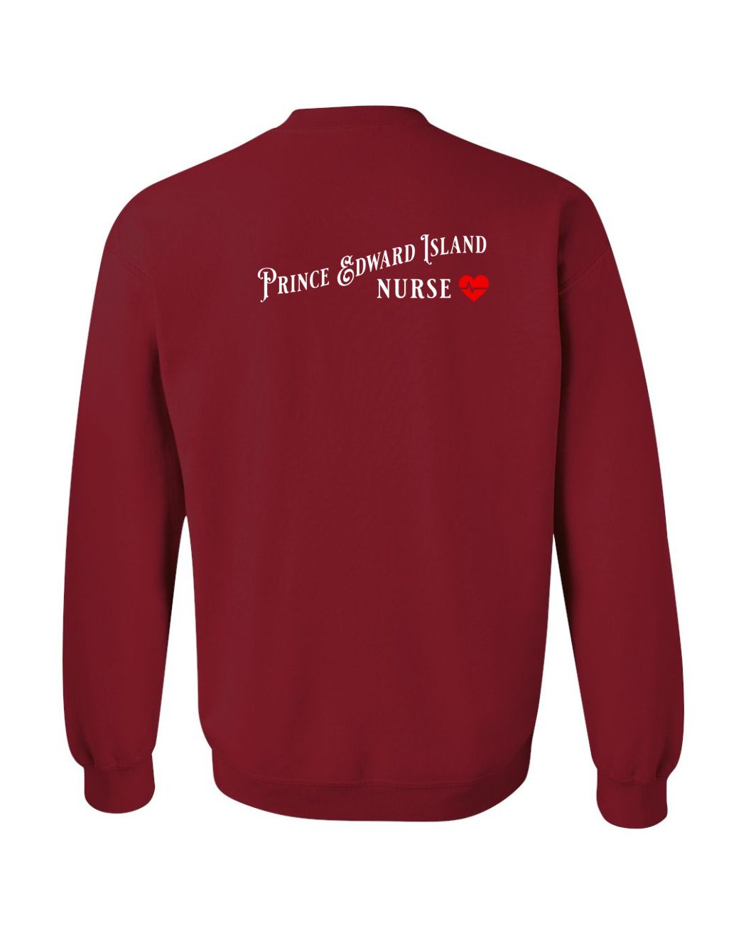 Prince Edward Island Nurse Left Chest and Back Sweatshirt