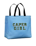 Caper Girl Tartan Lettering Tote Bag