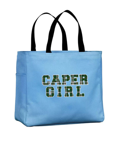 Caper Girl tartan lettering Tote Bag