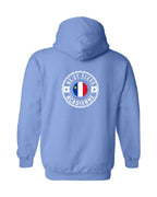 Ne Et Eleve Acadienne Flag Left Chest and Back Zip Hoodie French - Unisex