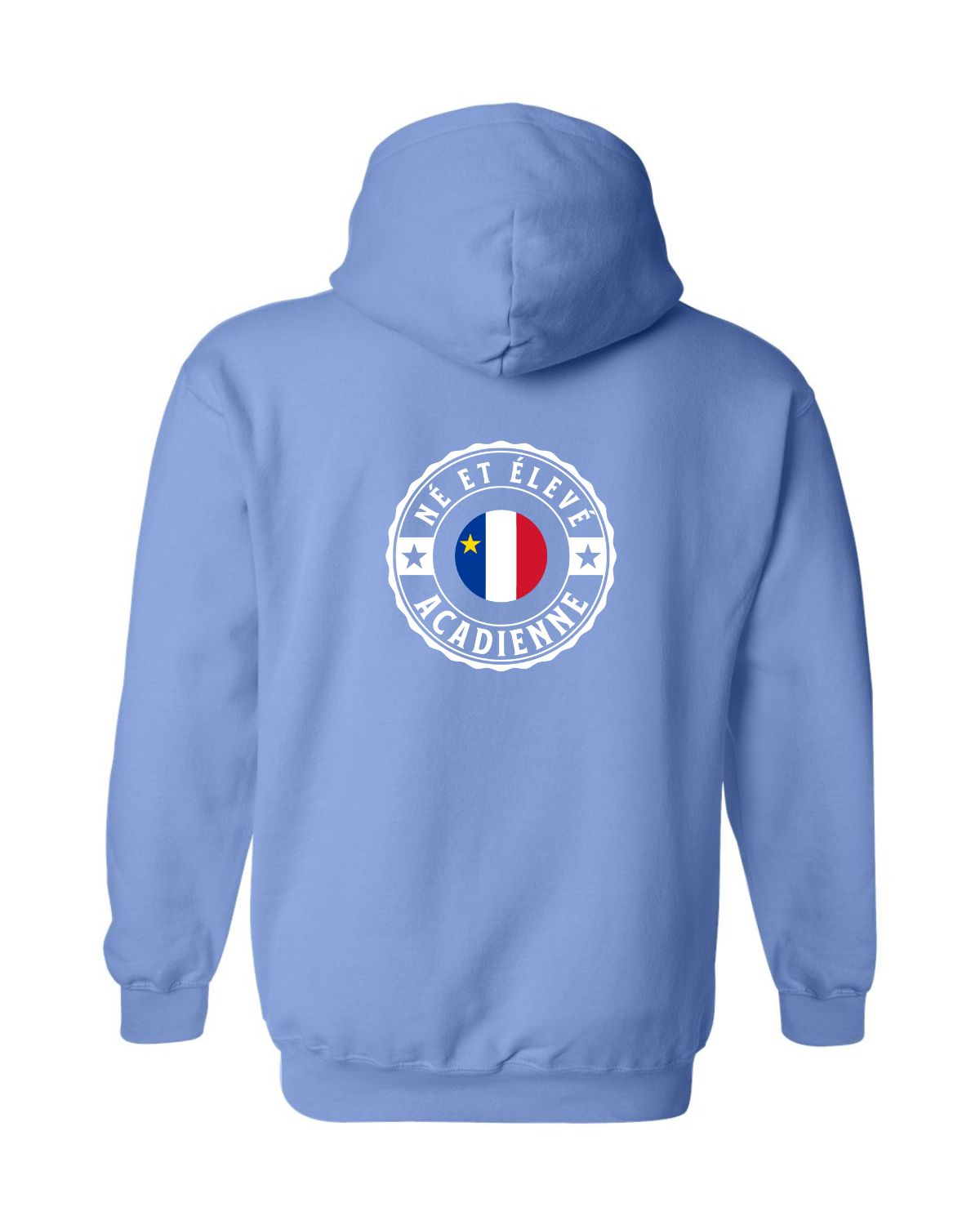 Ne Et Eleve Acadienne Left Chest and Back Zip Hoodie French