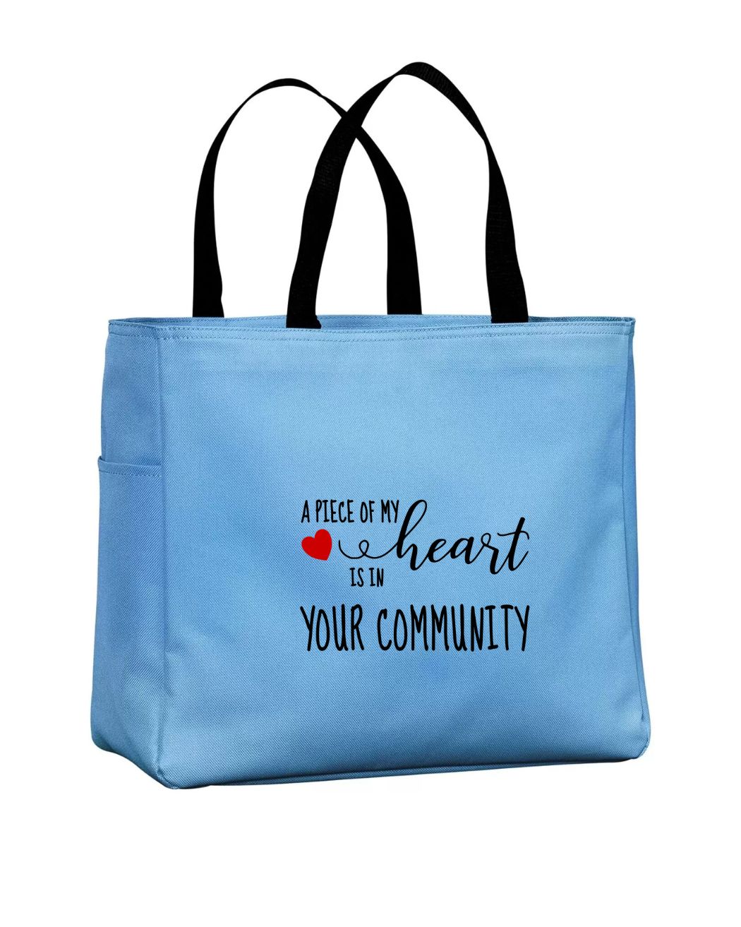 A piece of my heart is in your community Tote Bag