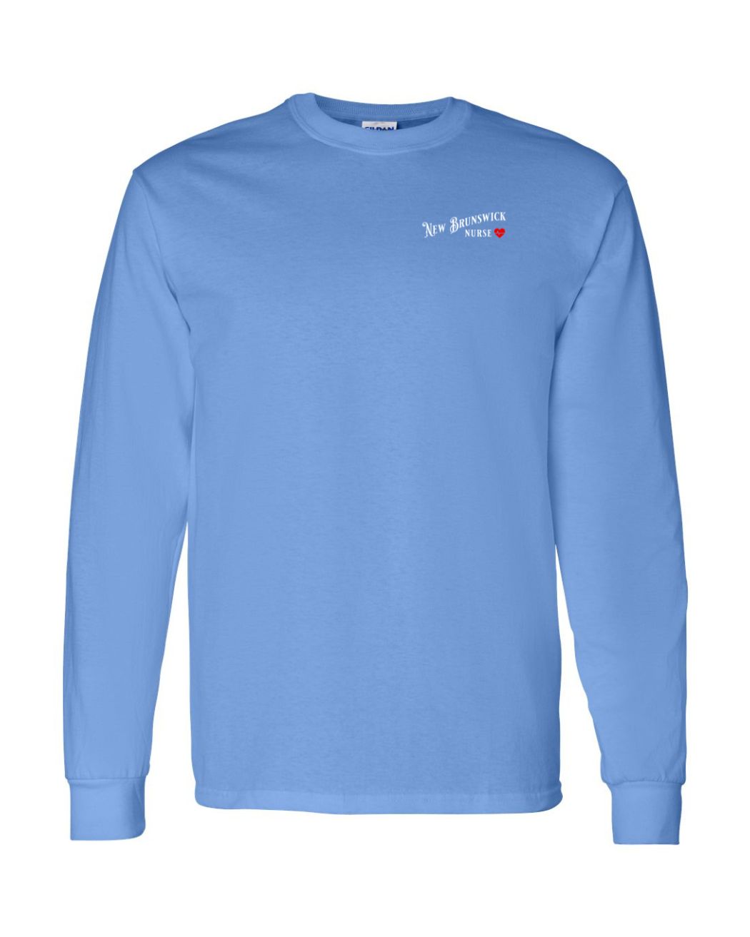 New Brunswick Nurse Left Chest and Back Long Sleeve