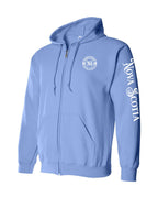 Born And Raised NS Left Chest and Sleeve Zip Hoodie - Unisex