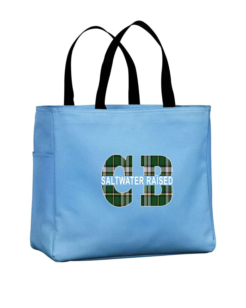 Tartan Saltwater Raised CB Tote Bag