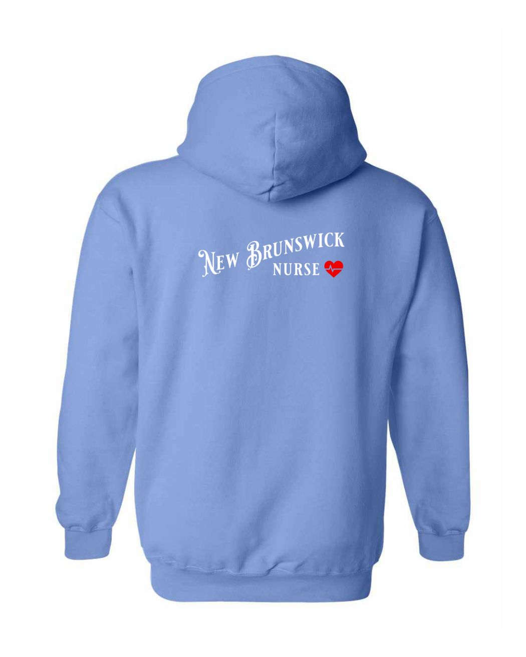 New Brunswick Nurse Left Chest and Back Pullover Hoodie