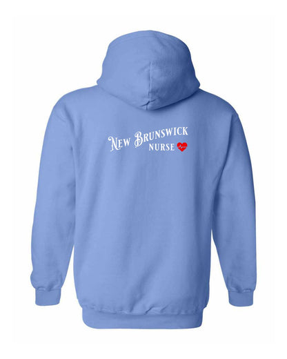 New Brunswick Nurse Left Chest and Back Pullover Hoodie