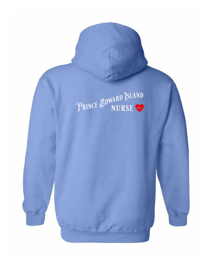 Prince Edward Island Nurse Left and Back Pullover Hoodie