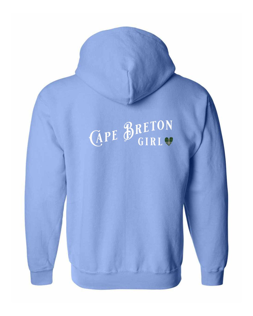 Cape Breton Girl Tartan Left Chest and Back Zip Hoodie