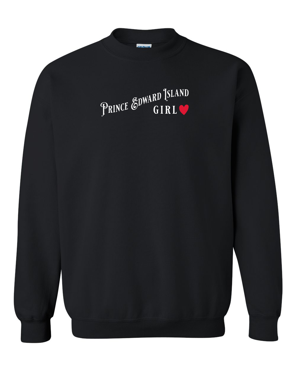 PEI Girl Red Heart Crewneck Sweatshirt - Unisex