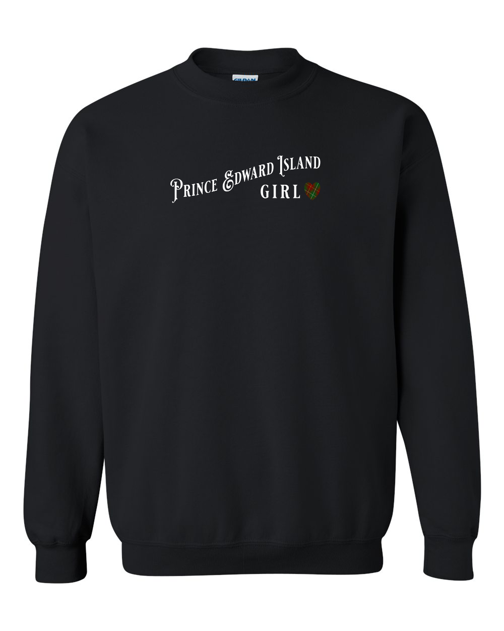 PEI Girl Tartan Heart Crewneck Sweatshirt - Unisex