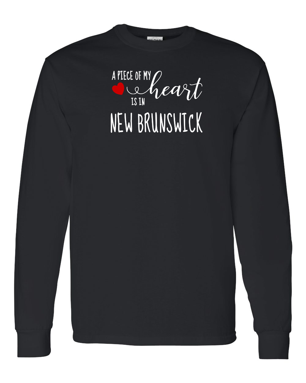 A piece of My heart in NB (Red Heart) Long Sleeve Tee - Unisex