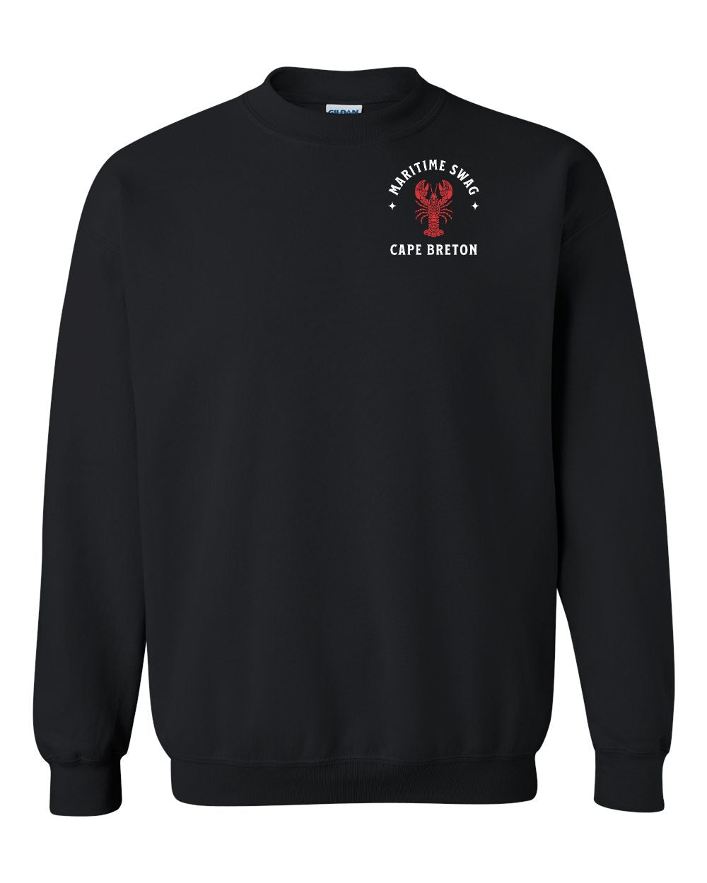 Maritime Swag Cape Breton Mandala Red Lobster Left Chest Crewneck Sweatshirt