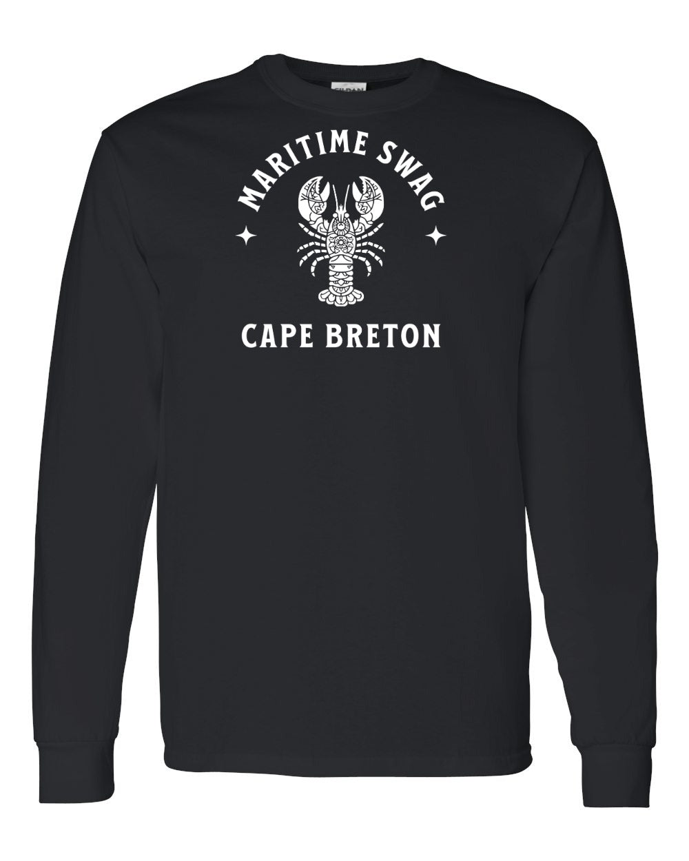 Maritime Swag Cape Breton Mandala white Lobster Full Long Sleeve Tee