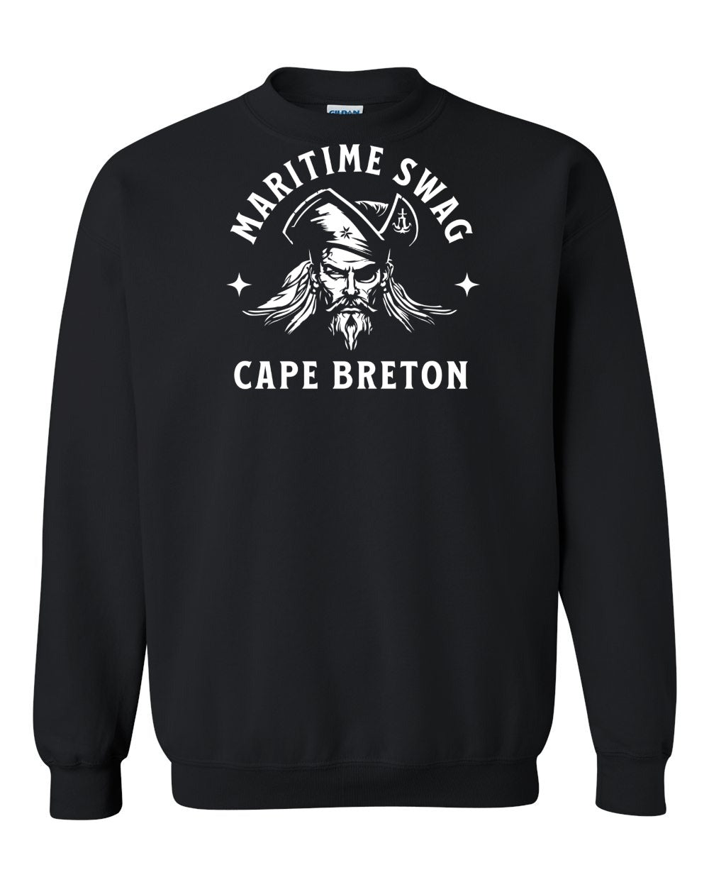 Maritime Swag CB Pirate Left Chest and Back Crewneck Sweatshirt - Unisex