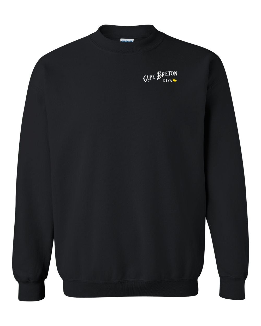 Cape Breton Diva Left Chest and Back Crewneck Sweatshirt