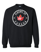 Elbows up Leaf Crewneck Sweatshirt - Gildan Canada (sewn Internationally) - Unisex