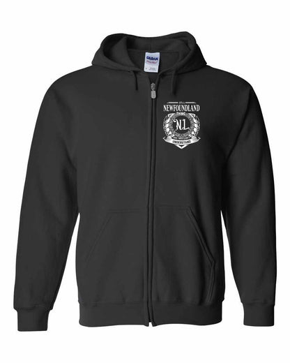 It's  A Newfoundland Thing Left Chest Zip Hoodie