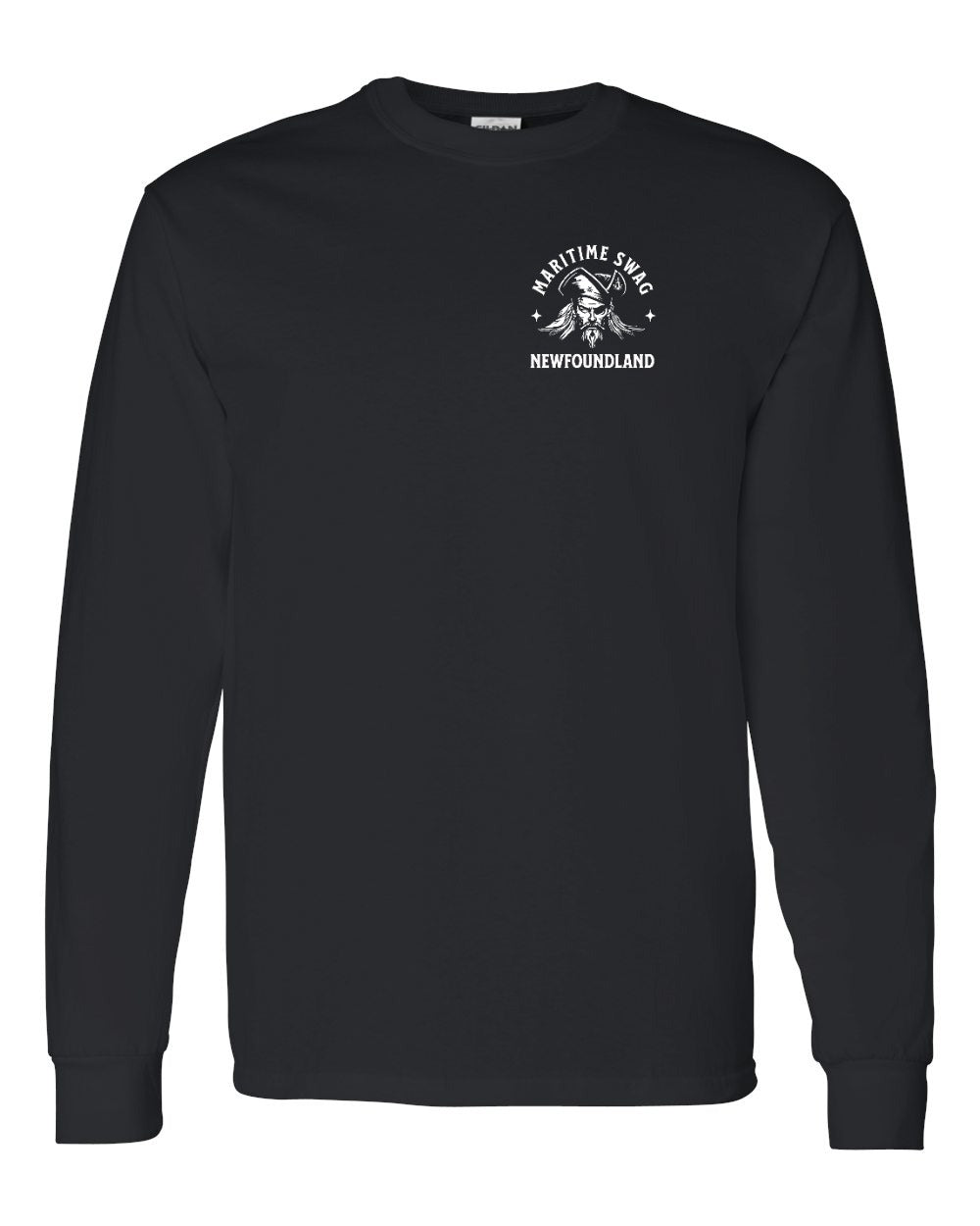 Maritime Swag NFLD Pirate Left Chest Long Sleeve - Unisex