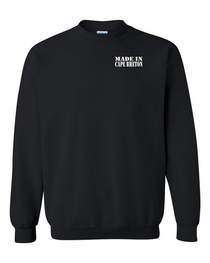 Made In Cape Breton White Left Chest Crewneck Sweatshirt