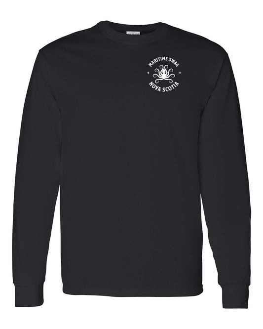 Maritime Swag Nova Scotia Octopus Left Chest Long Sleeve Tee