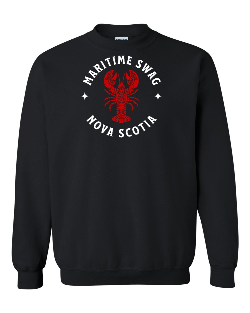 Maritime Swag Nova Scotia Mandala Red Lobster Full crew-neck