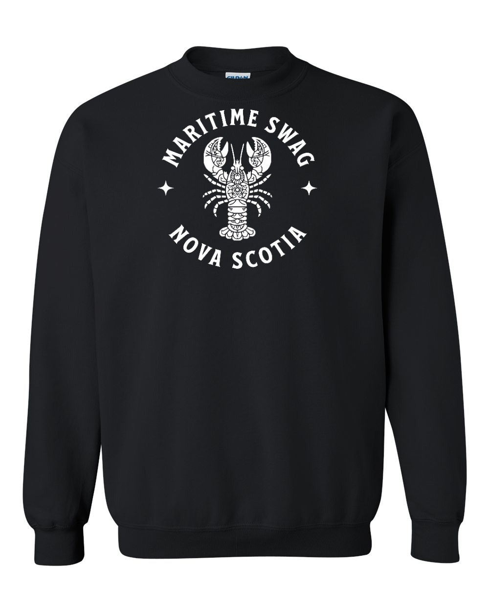 Maritime Swag Nova Scotia Mandala white Lobster Full crew-neck