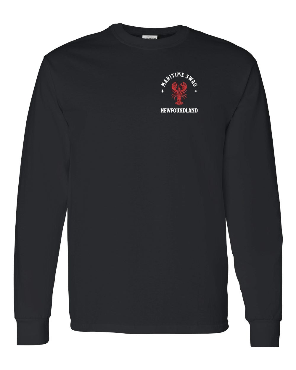 Maritime Swag NFLD Mandala Red Lobster Left Chest and Back Long Sleeve - Unisex