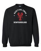 Maritime Swag NFLD Mandala Red Lobster Crewneck Sweatshirt - Unisex