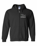 A piece of My heart in NFLD Tartan Heart Left Chest Zip Hoodie - Unisex