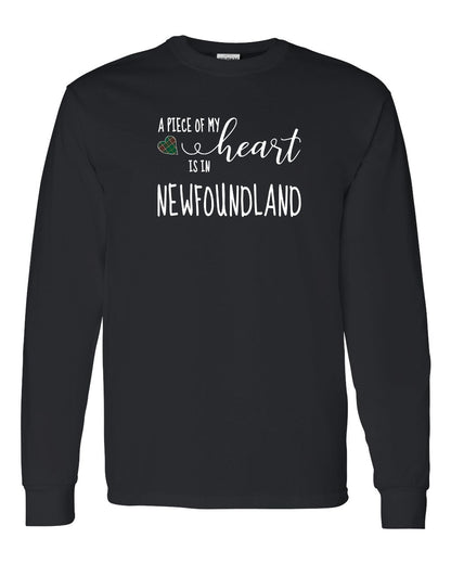 A piece of My heart in Newfoundland (Tartan Heart) Full Long Sleeve