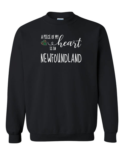 A piece of My heart in Newfoundland (Tartan Heart) Full Crewneck Sweatshirt