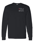 A piece of My heart in NS (Red Heart) Left Chest Long Sleeve Tee - Unisex