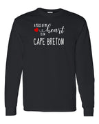 A piece of My heart in CB (Red Heart) Long Sleeve Tee - Unisex
