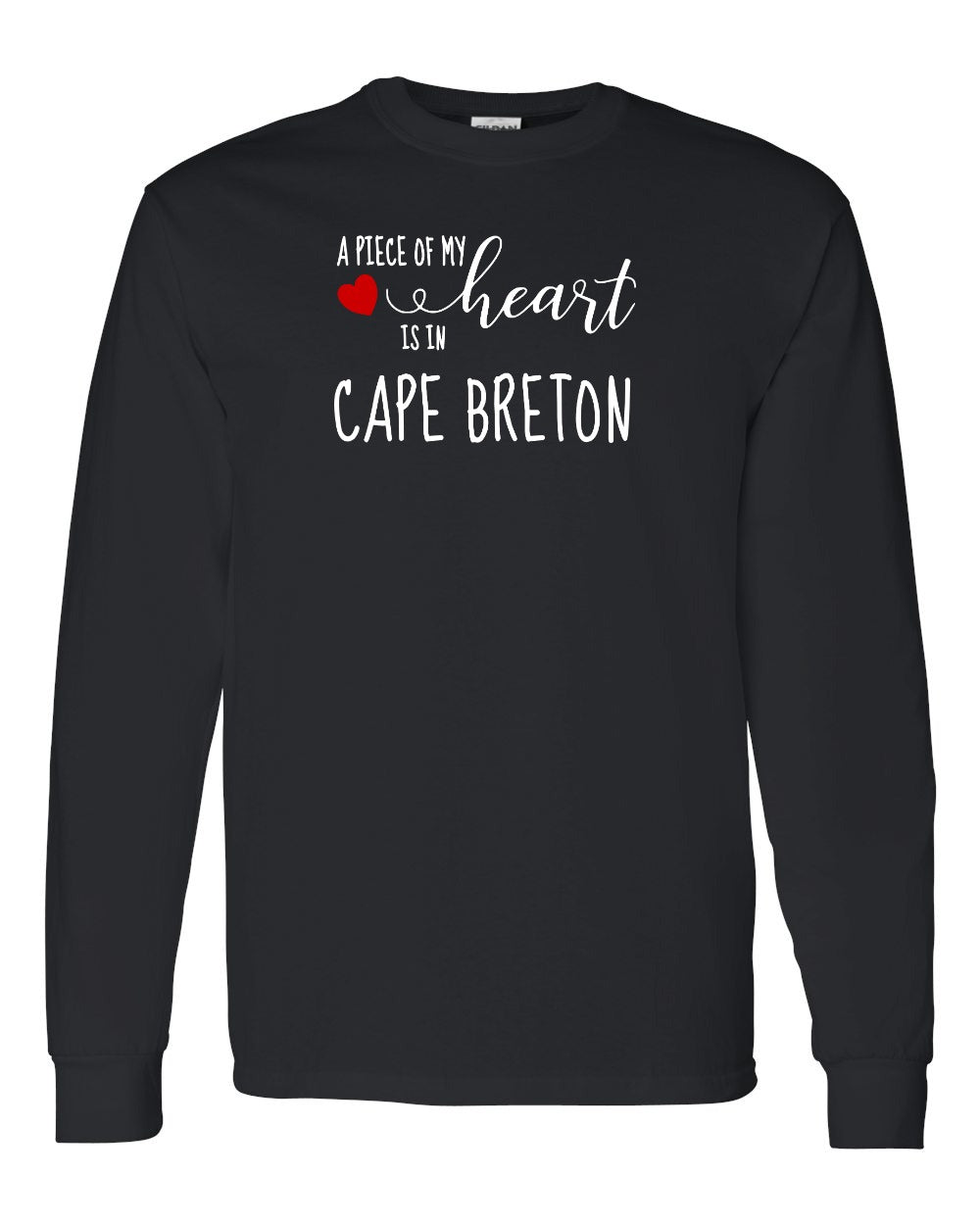 A piece of My heart in Cape Breton (Red Heart) Full Long Sleeve Tee
