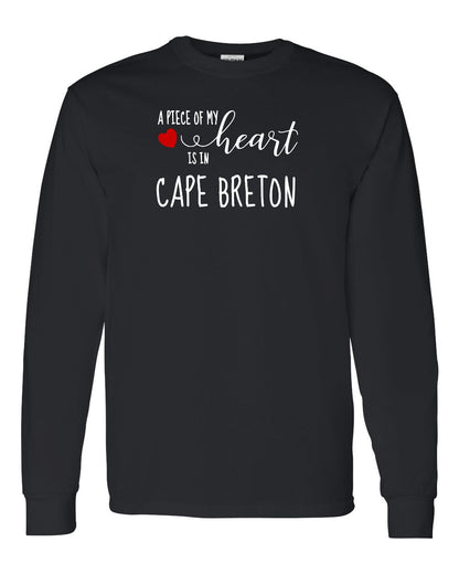 A piece of My heart in Cape Breton (Red Heart) Full Long Sleeve Tee