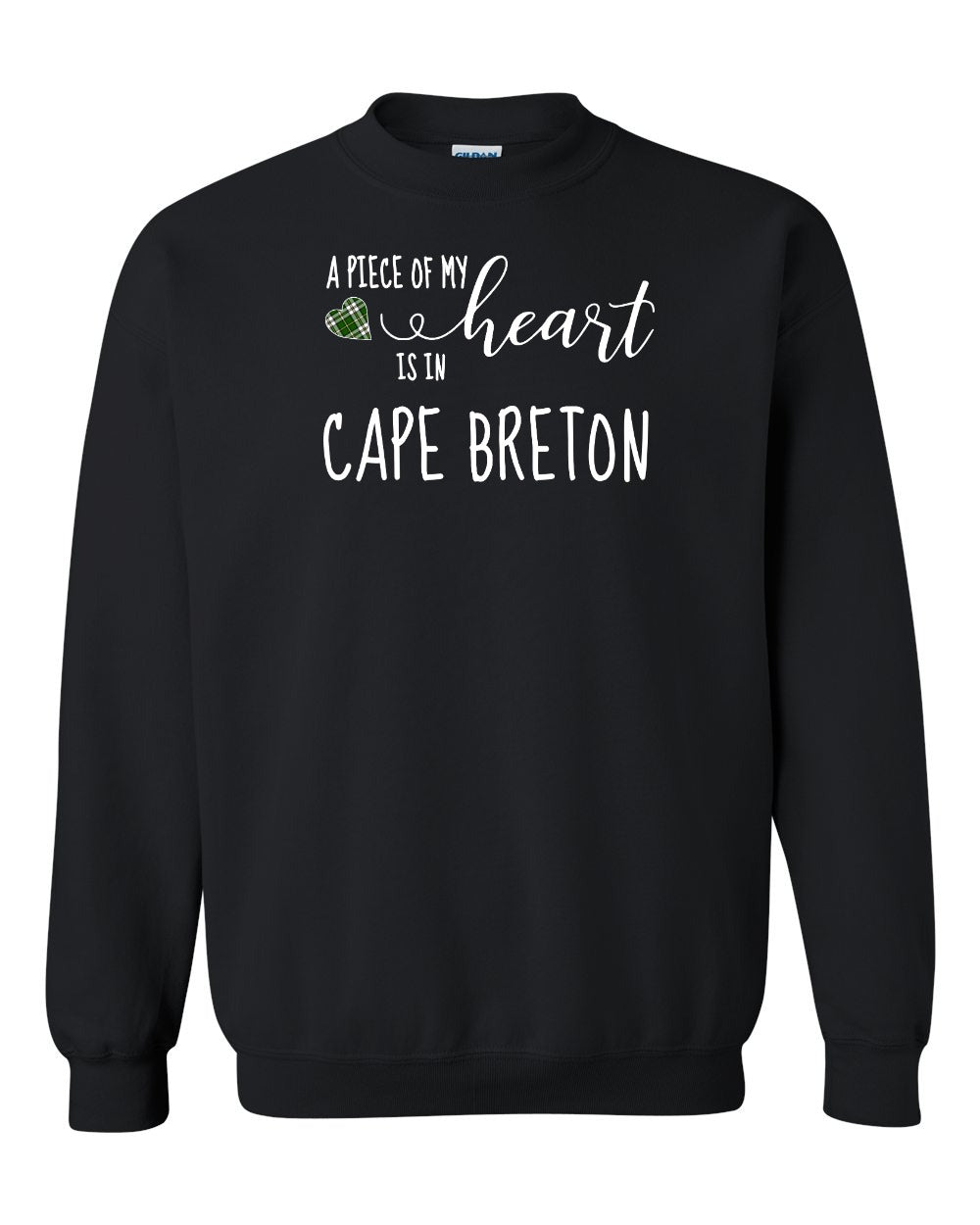 A piece of My heart in Cape Breton (Tartan Heart) Full Crewneck Sweatshirt