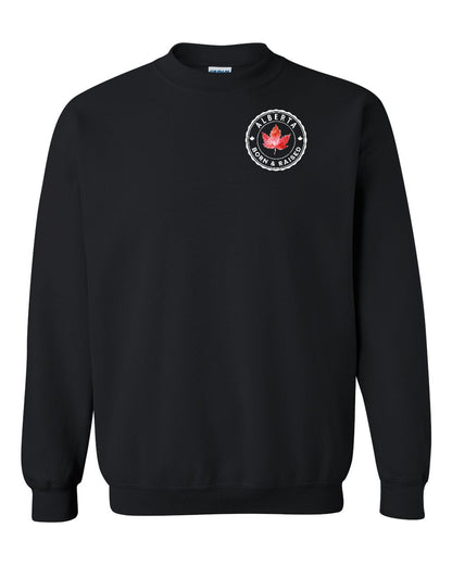 Born And Raised Alberta Left Chest Crewneck