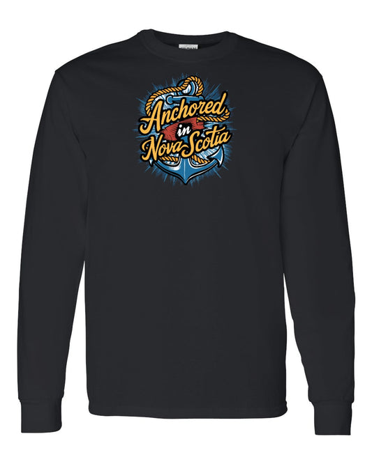 Anchored In Nova Scotia (Old Design) Full Long Sleeve Tee