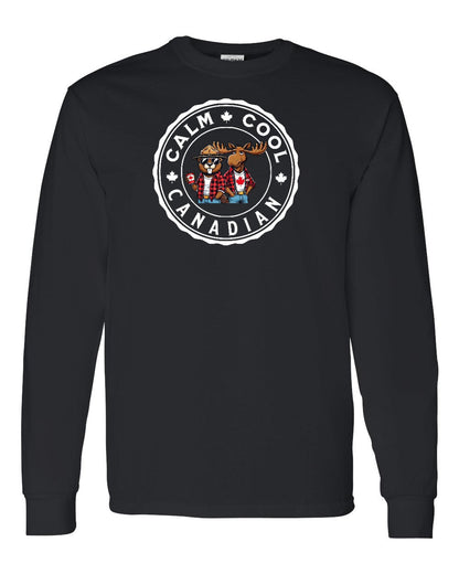 Calm Cool Moose and Beaver Full Long Sleeve