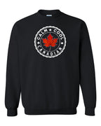 Calm Cool Canadian Leaf Crewneck Sweatshirt - Gildan Canada (sewn Internationally) - Unisex