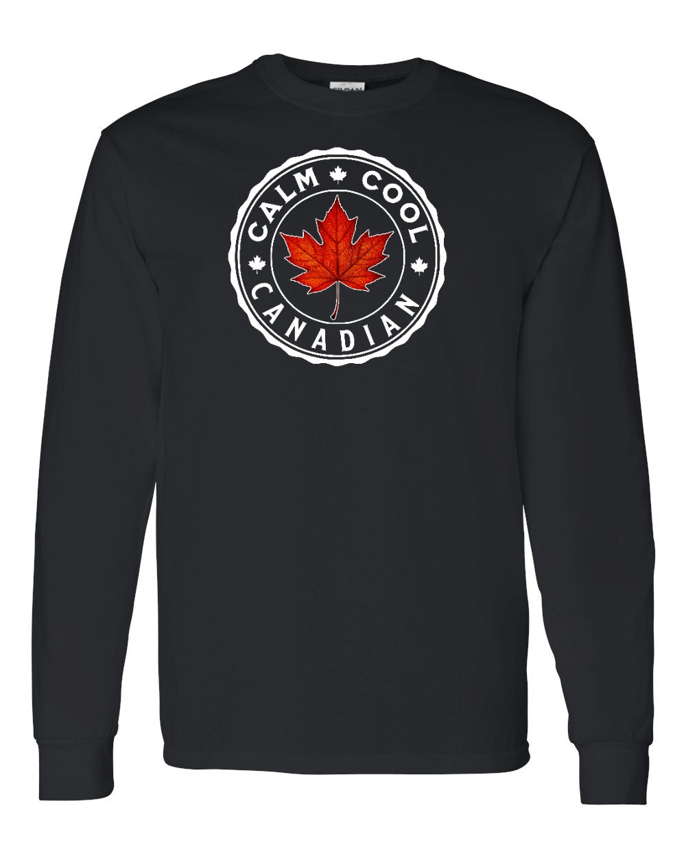 Calm Cool Canadian Leaf Long Sleeve - Gildan Canada (sewn Internationally) - Unisex