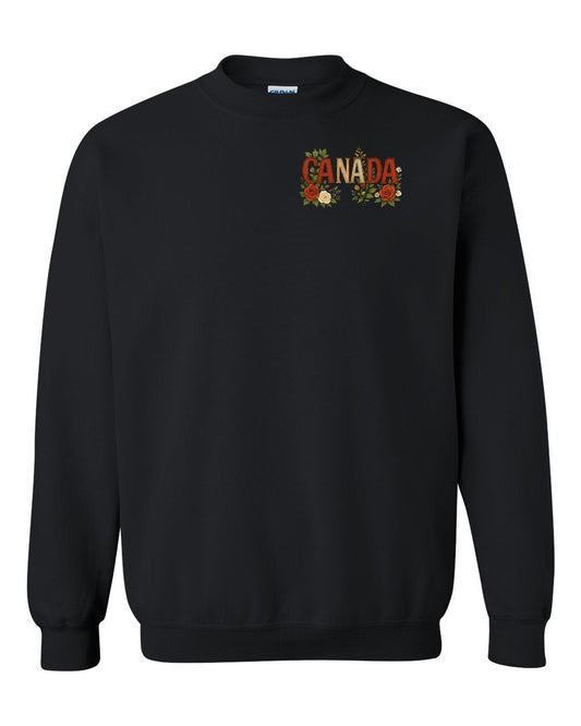 Canada Flowers Left Chest Crewneck
