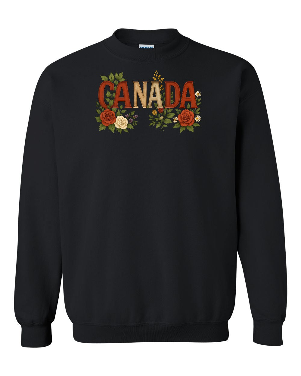 Canada Flowers Crewneck Sweatshirt - Gildan Canada (sewn Internationally) - Unisex