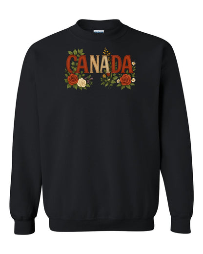 Canada Flowers Full Crewneck