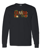 Canada Flowers Long Sleeve - Gildan Canada (sewn Internationally) - Unisex