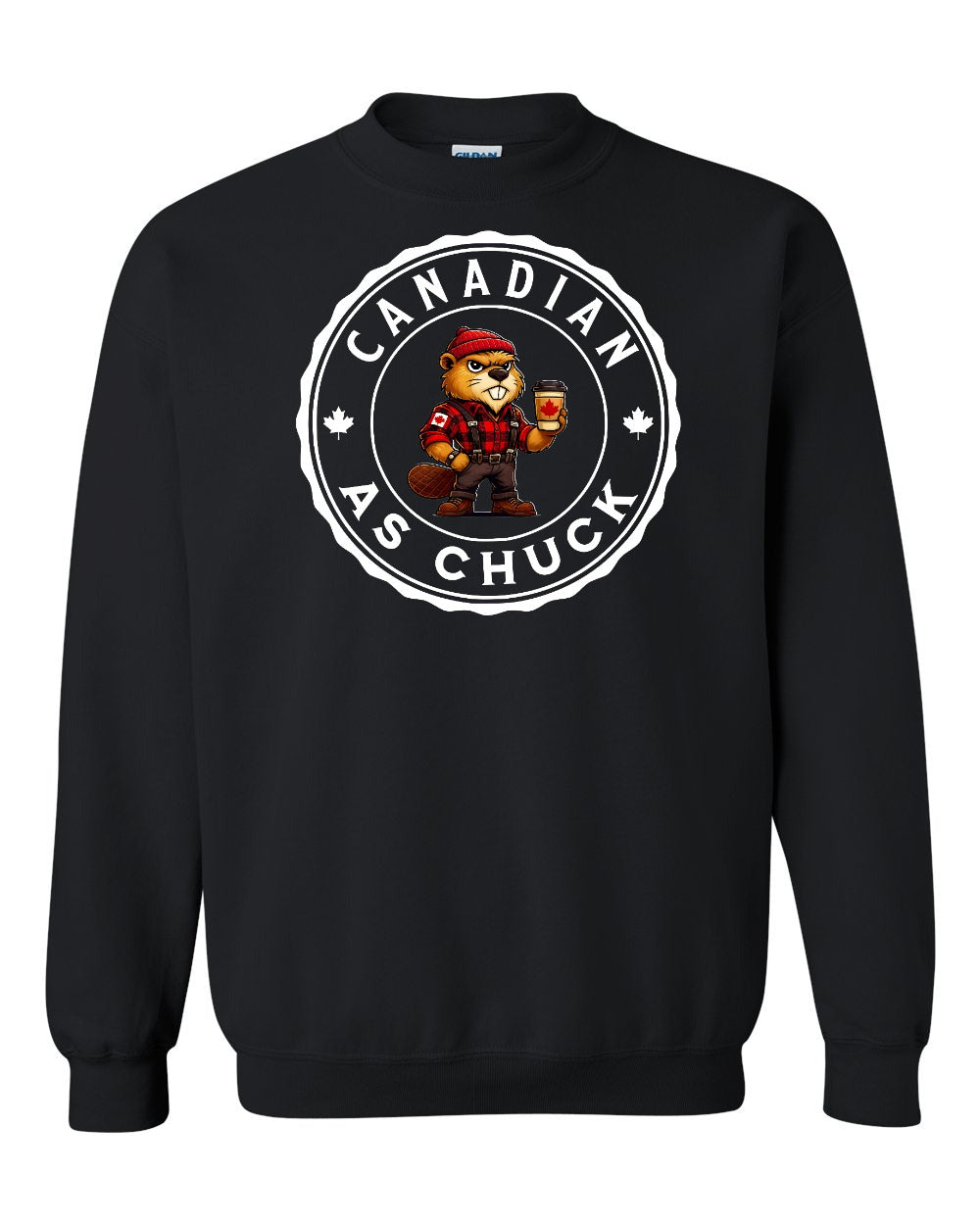 CDN as Chuck Male Beaver Crewneck Sweatshirt - Gildan Canada (sewn Internationally) - Unisex